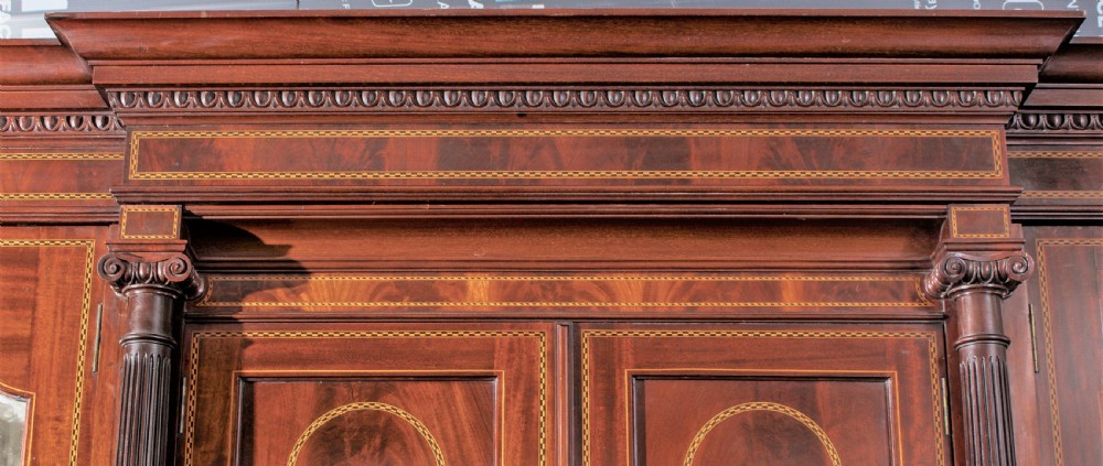 Edwardian inlaid wardrobe View IV