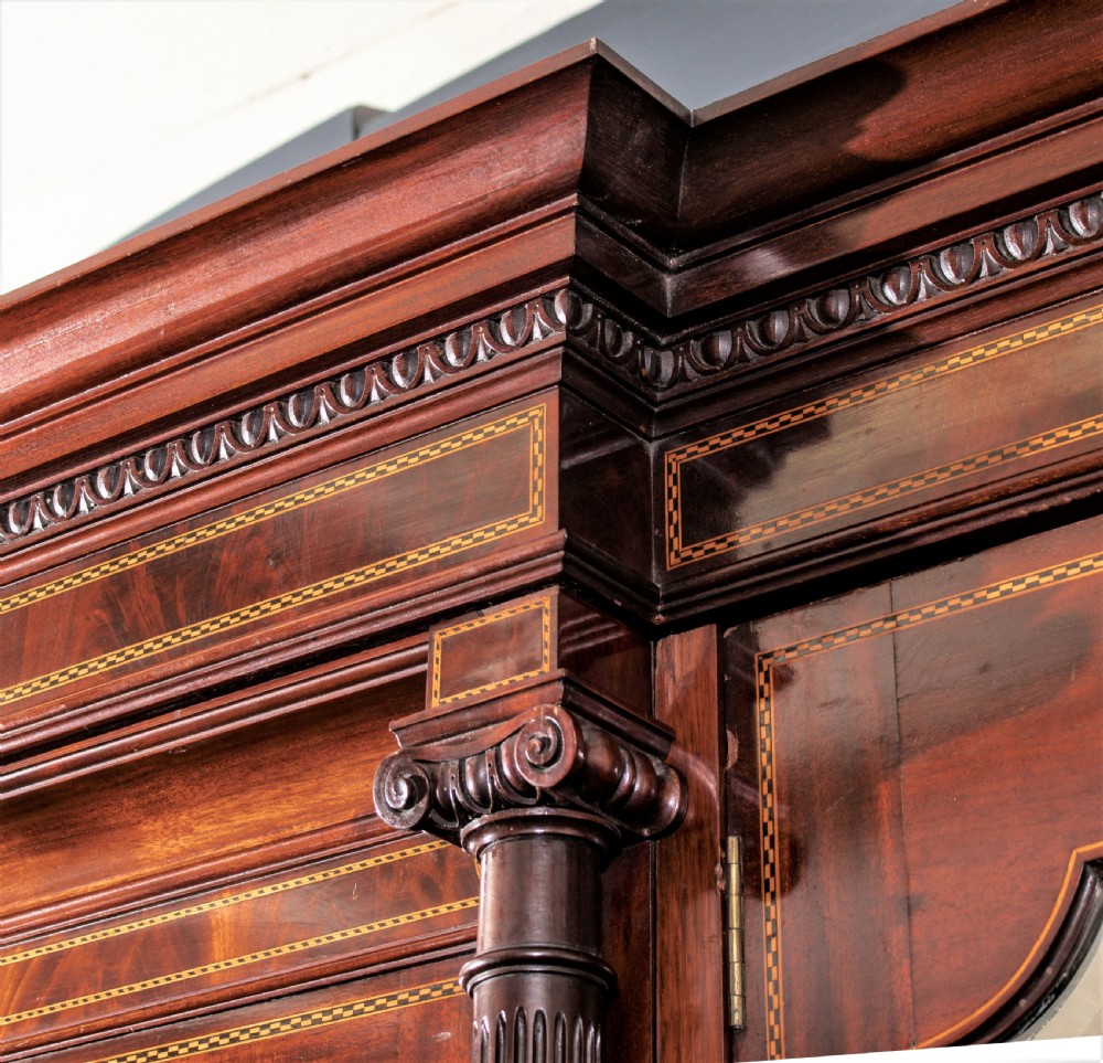 Edwardian inlaid wardrobe View V