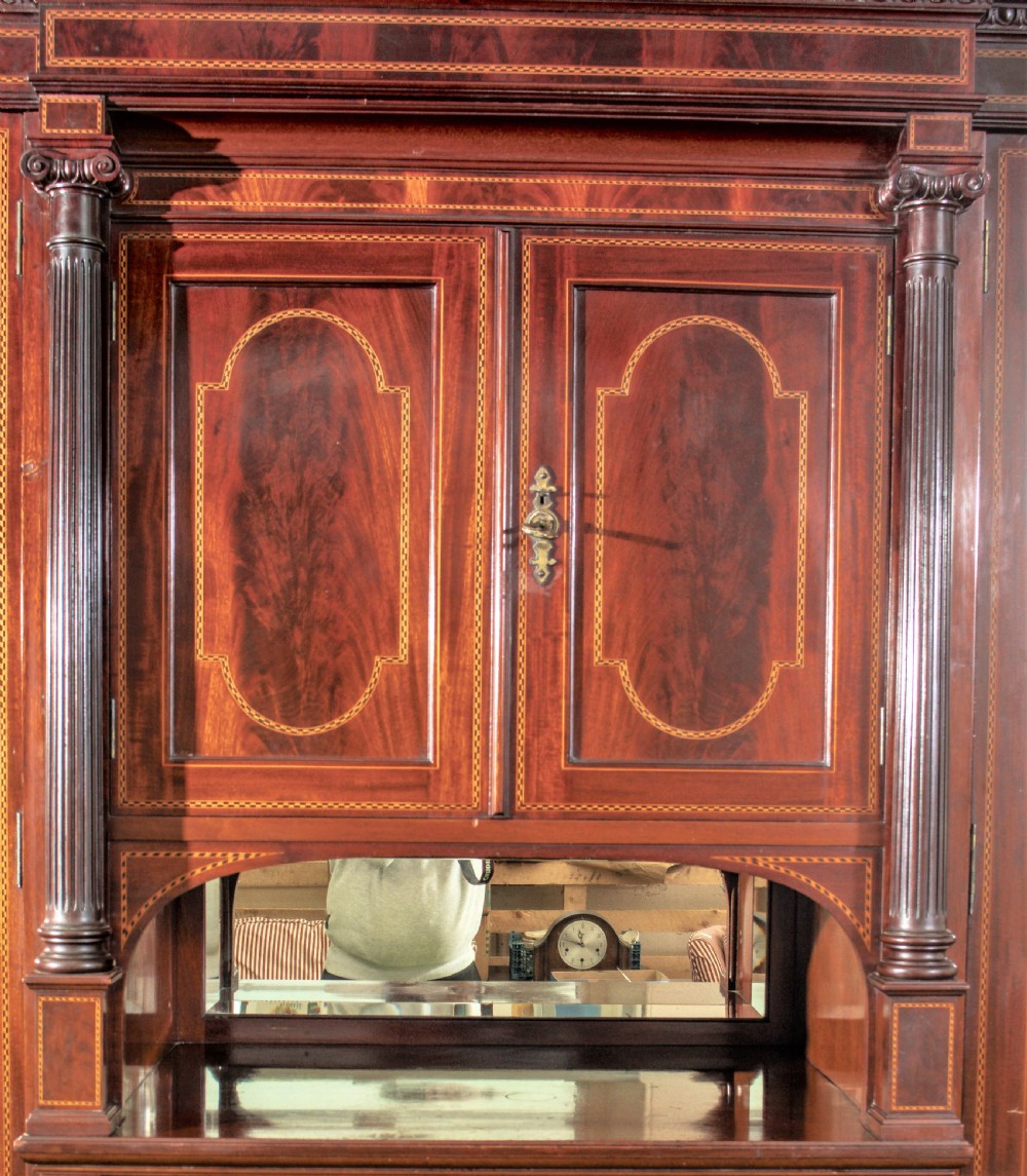 Edwardian inlaid wardrobe View VI