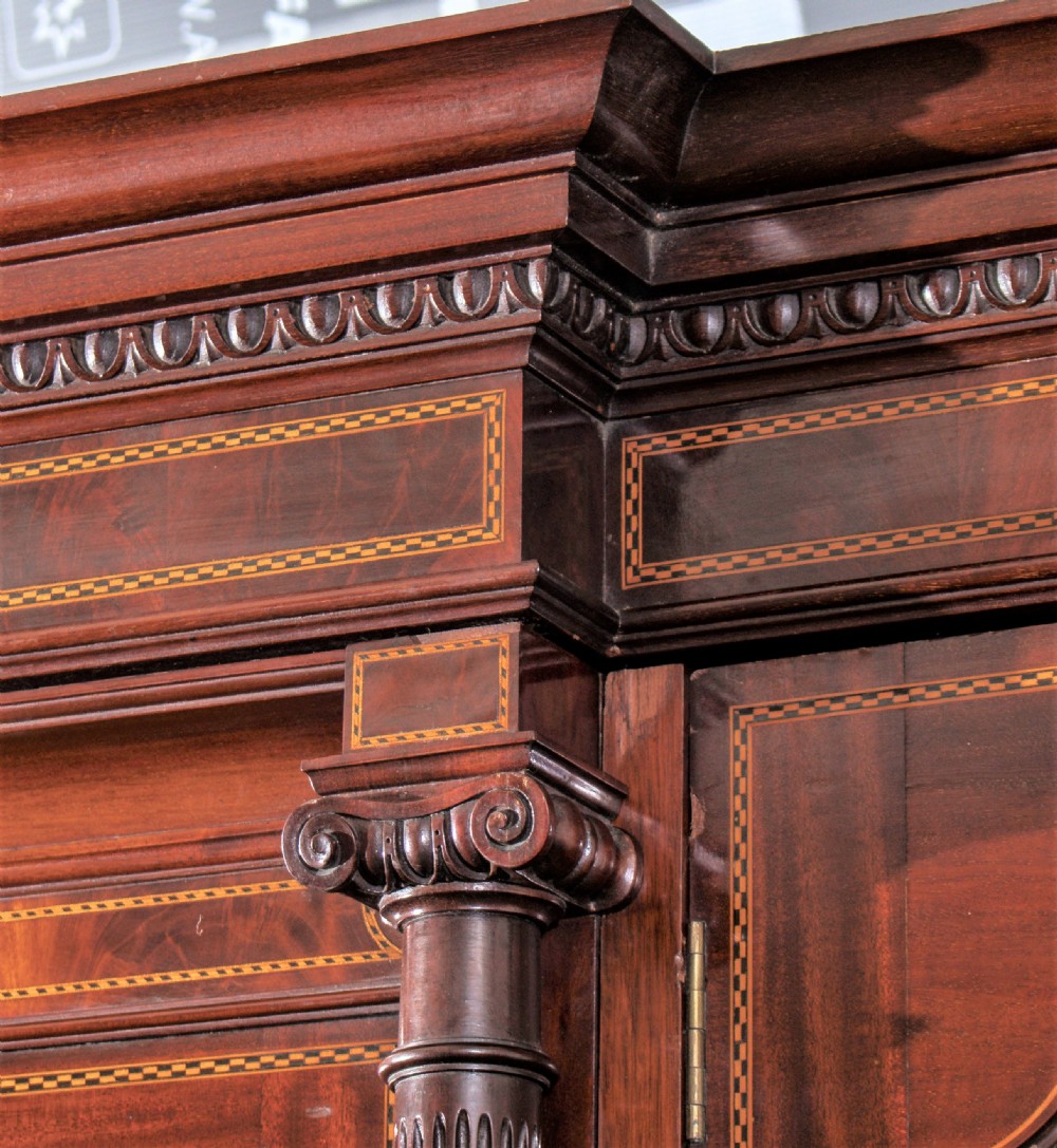 Edwardian inlaid wardrobe View VII