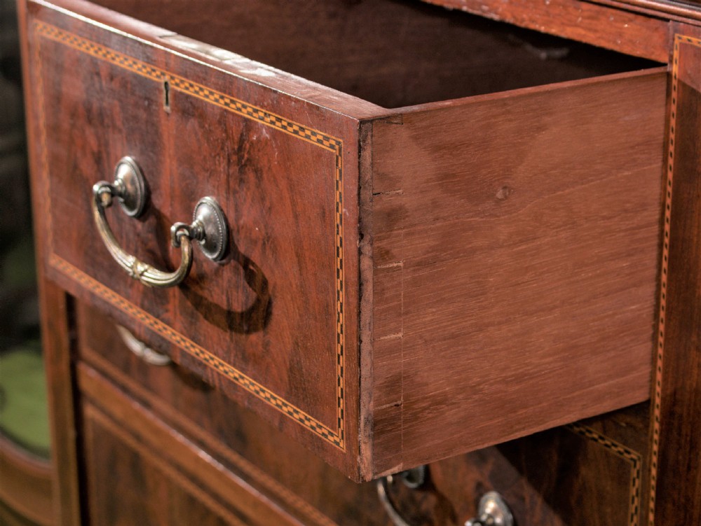Edwardian inlaid wardrobe View X