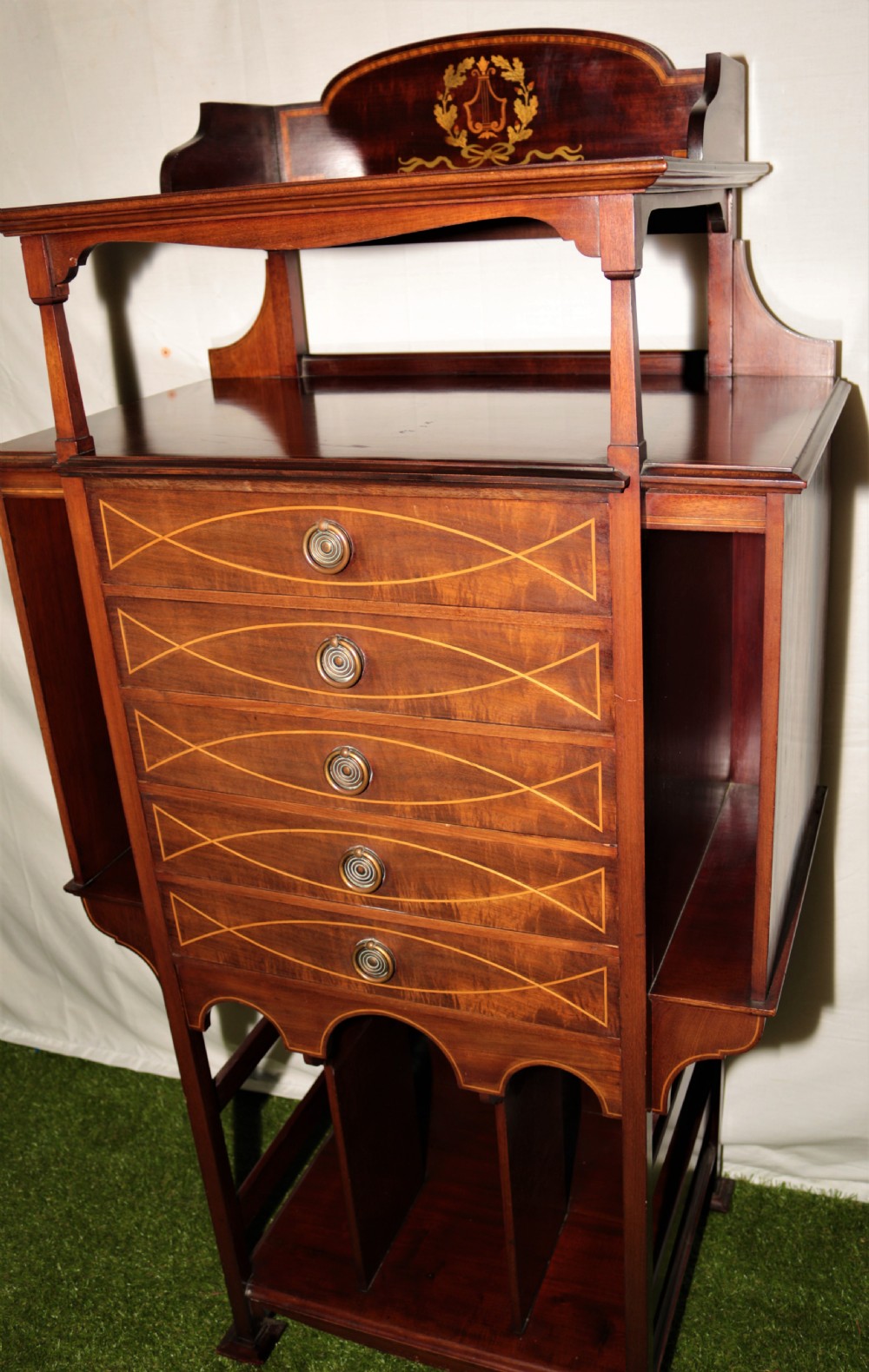 An Edwardian music cabinet/chest. View II