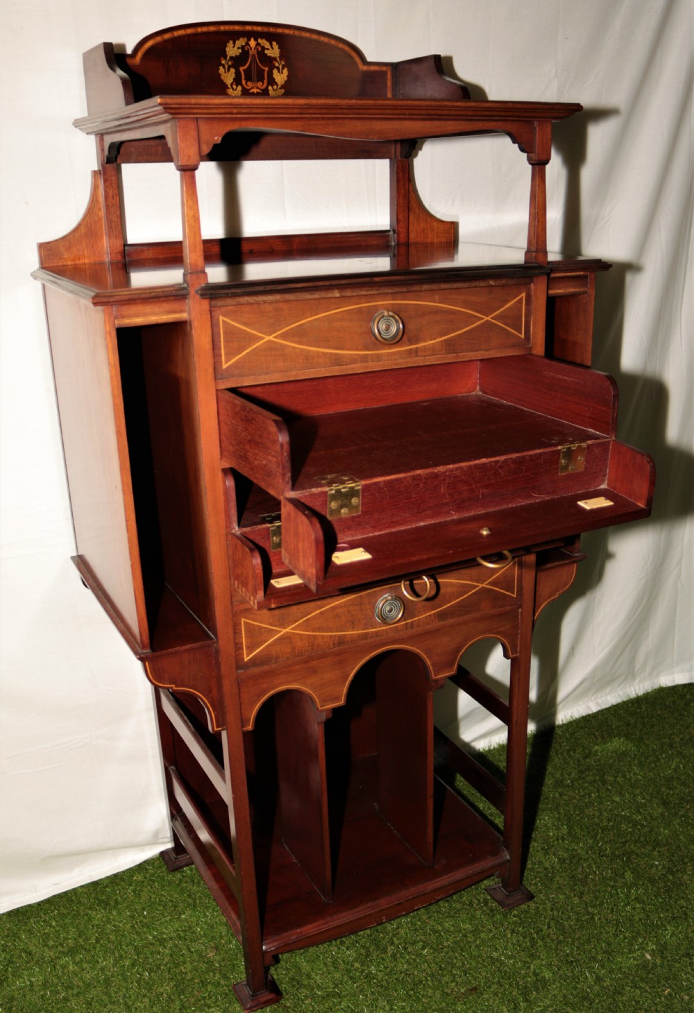 An Edwardian music cabinet/chest. View III