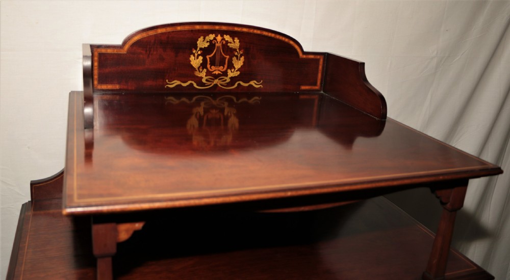 An Edwardian music cabinet/chest. View V