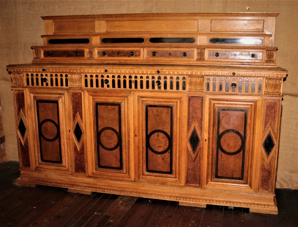 An oak Arts and Crafts sideboard. View II