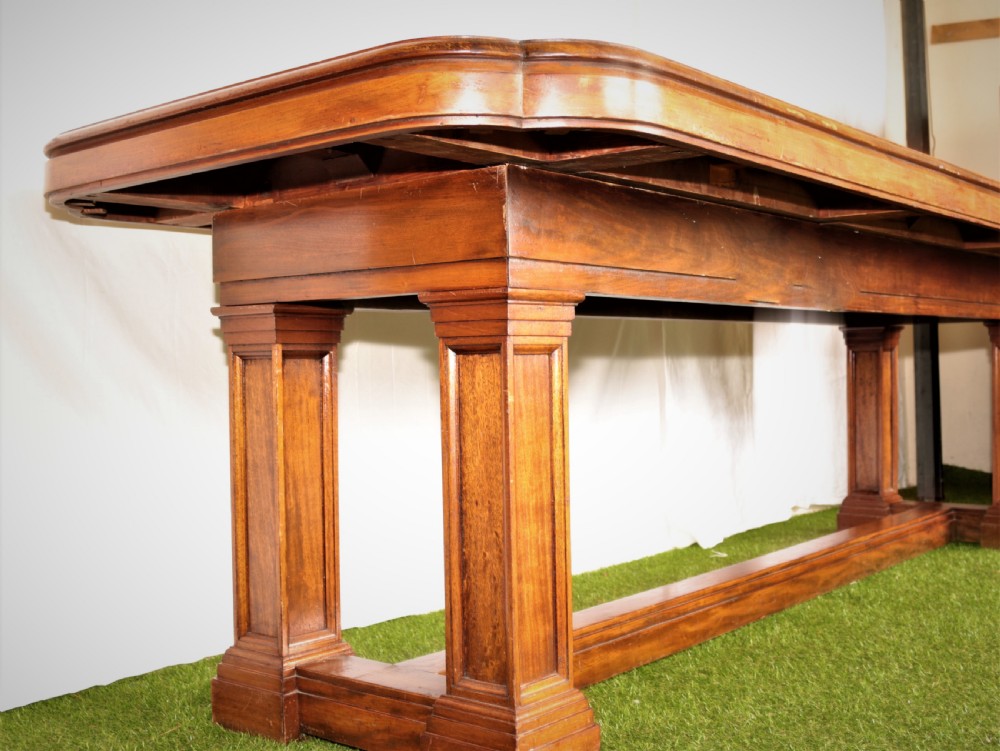 Walnut library table circa 1880 View II