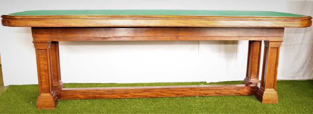 Walnut library table circa 1880 View VI