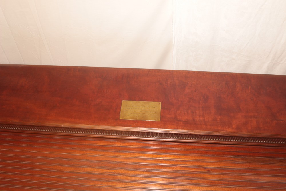 Mahogany cylinder top desk. View VIII