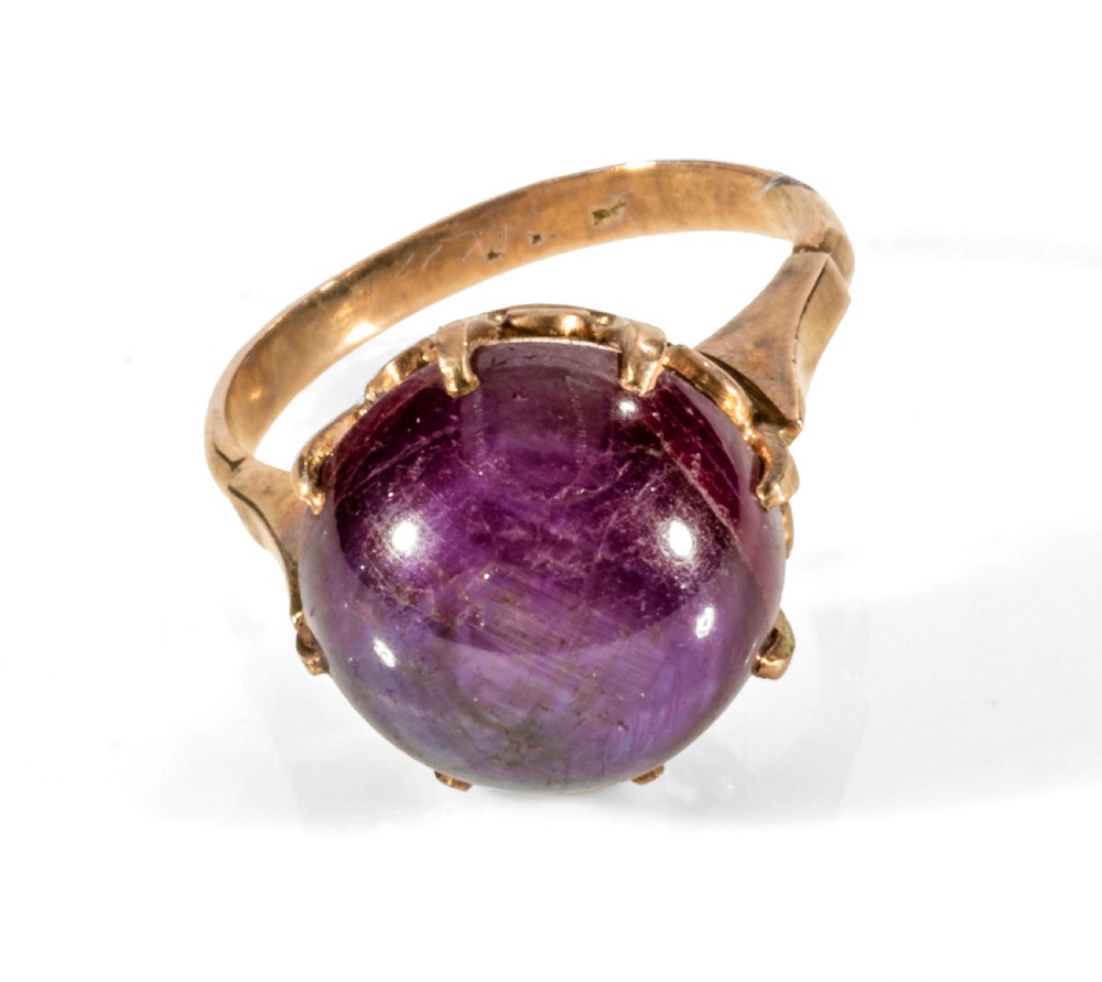 Star Ruby ring.