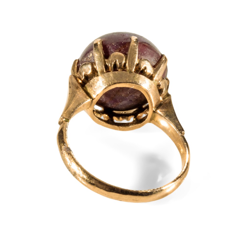 Star Ruby ring. View III