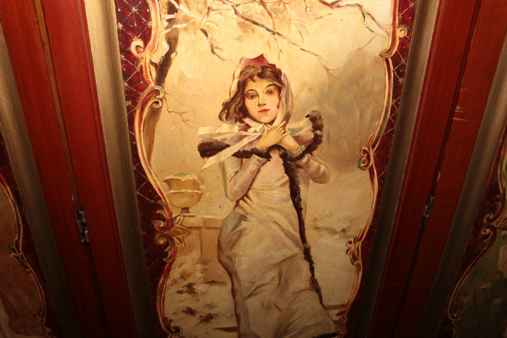 3 fold ladies dressing screen. View II