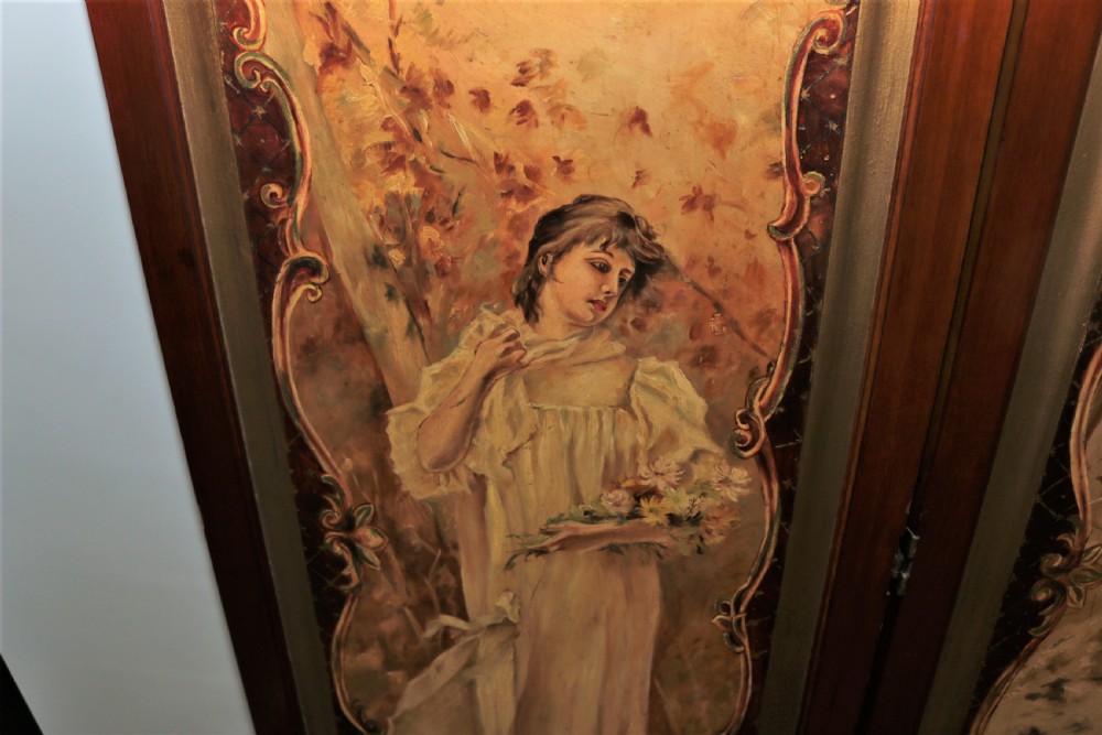 3 fold ladies dressing screen. View IV