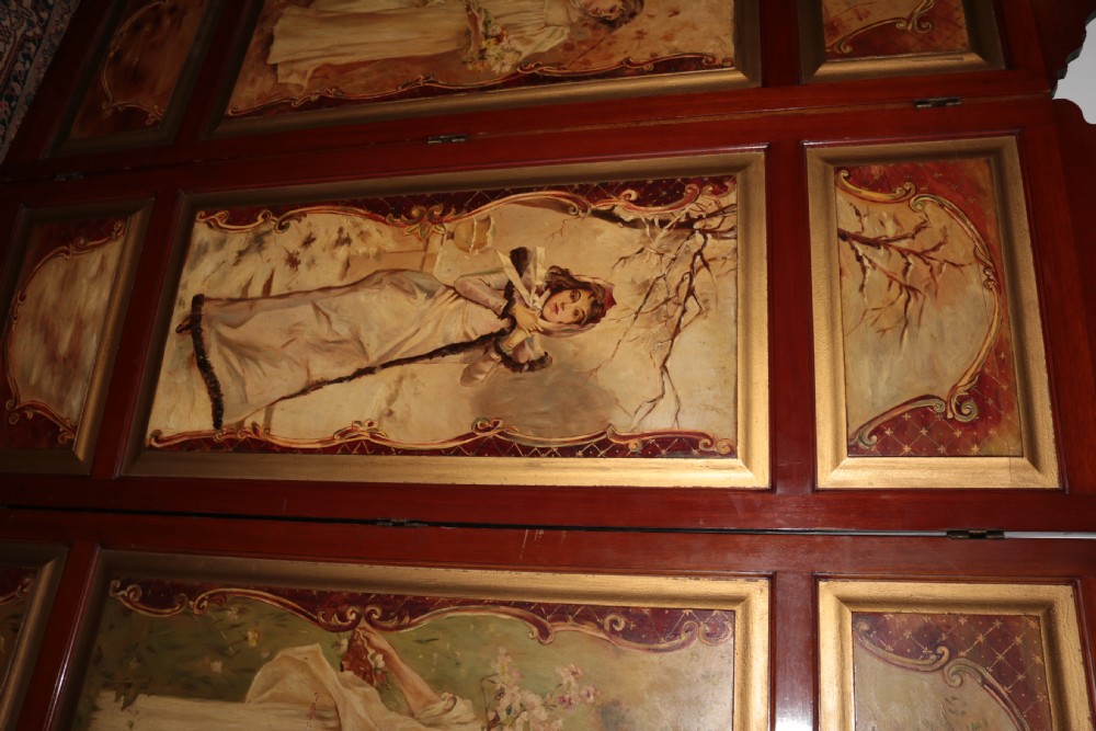3 fold ladies dressing screen. View IX