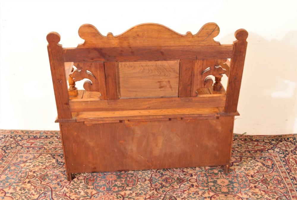 Oak monks bench View IX