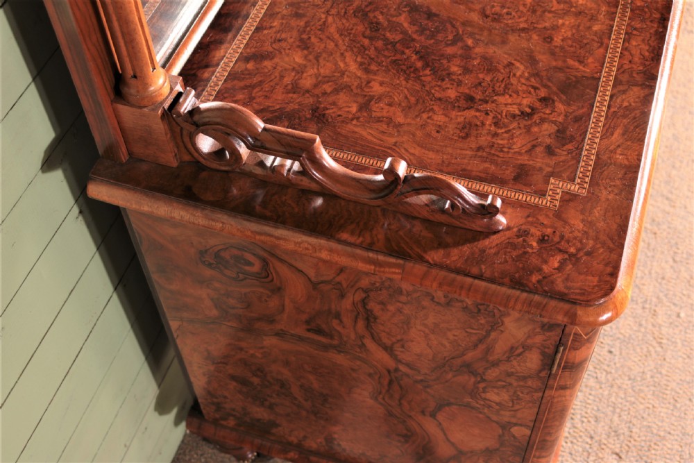 Victorian walnut music cabinet. View VI