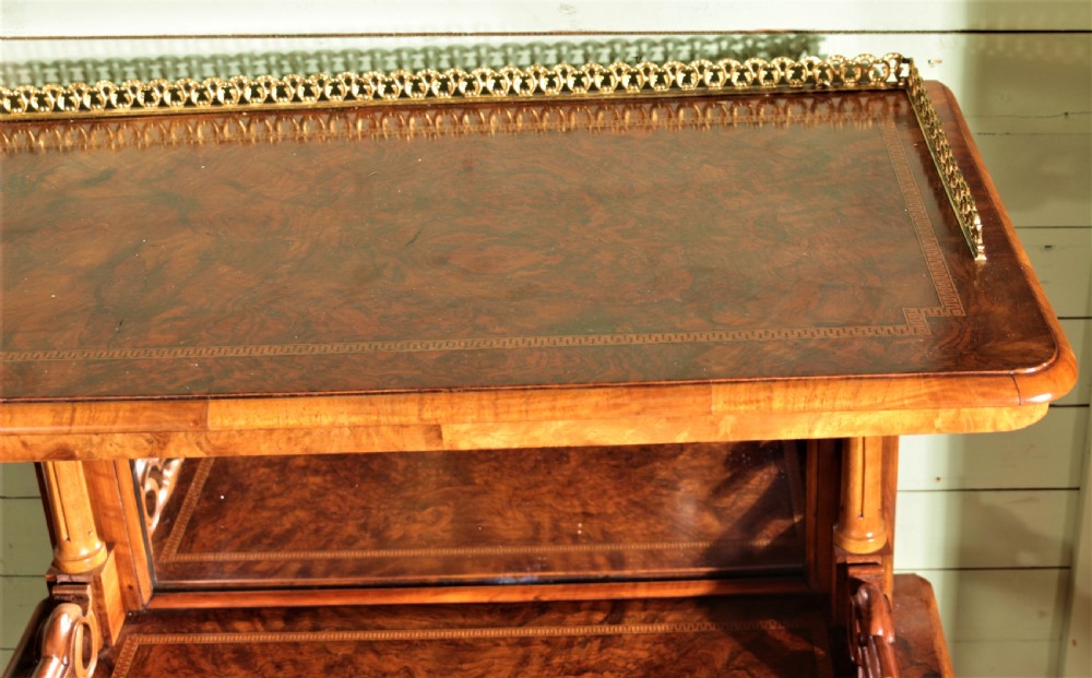 Victorian walnut music cabinet. View IX