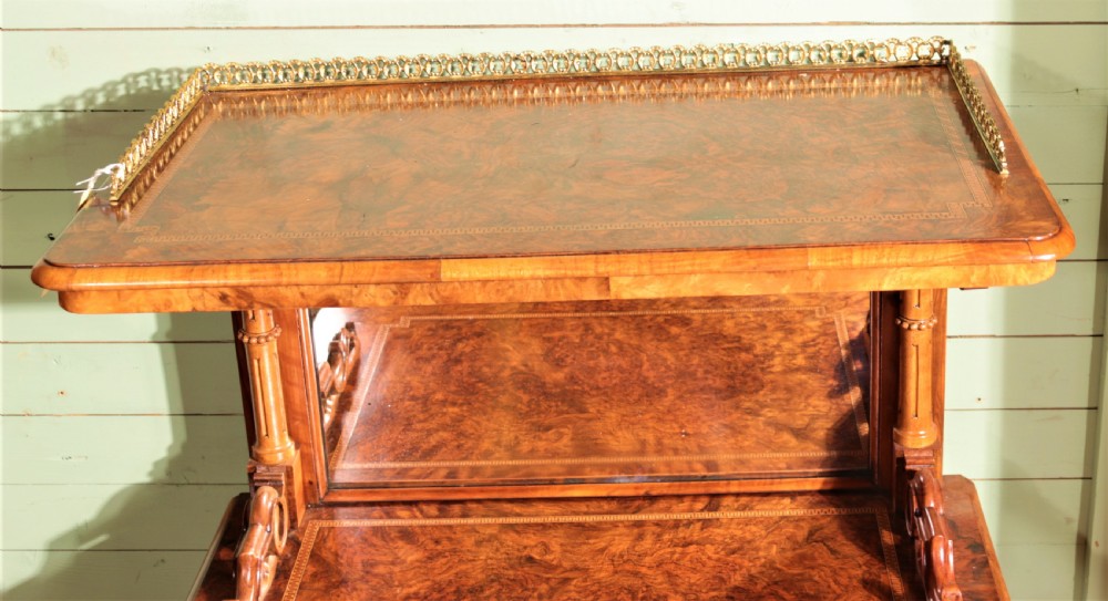 Victorian walnut music cabinet. View X