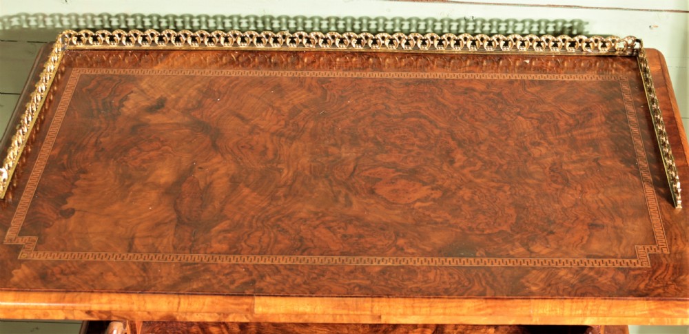 Victorian walnut music cabinet. View XI