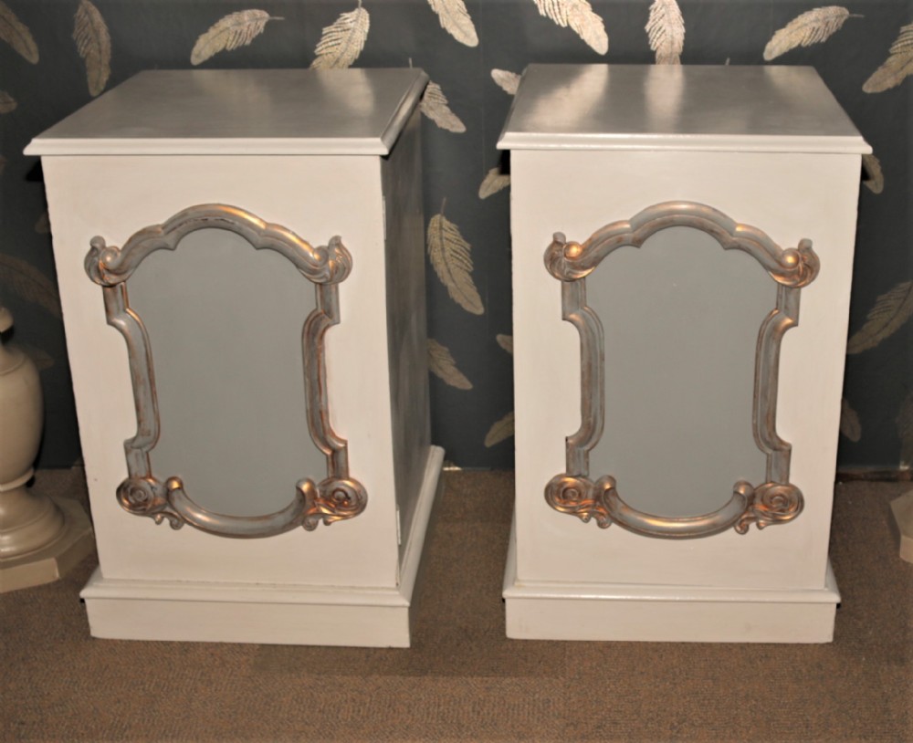 A pair of Victorian bedside cabinets.