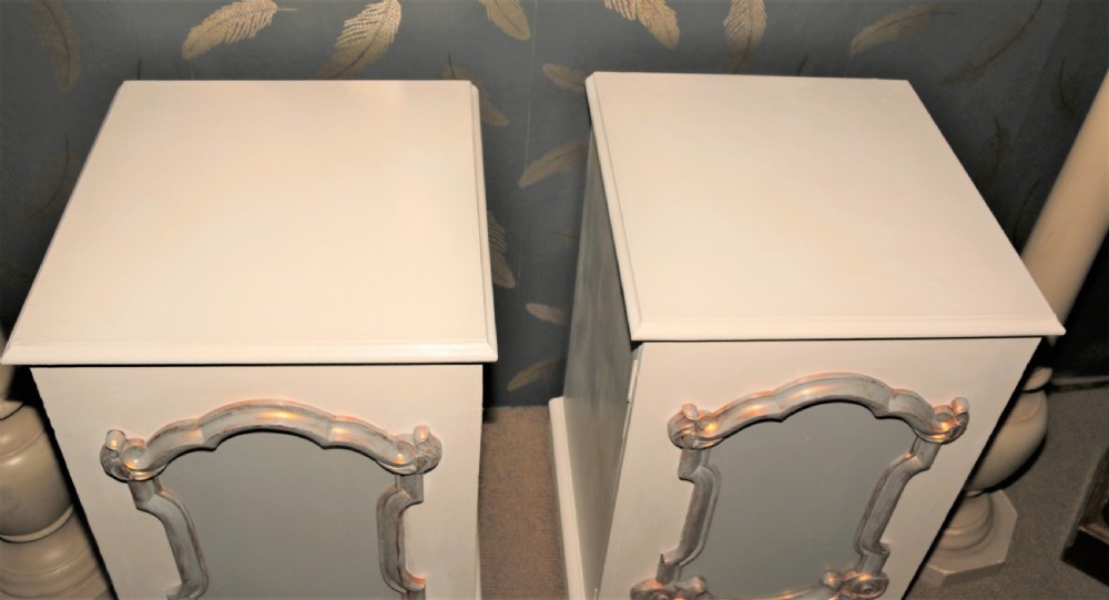A pair of Victorian bedside cabinets. View IV
