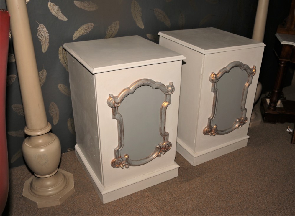 A pair of Victorian bedside cabinets. View V