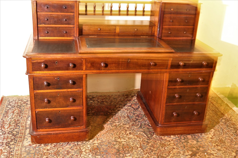 Victorian mahogany Dickins desk. View III