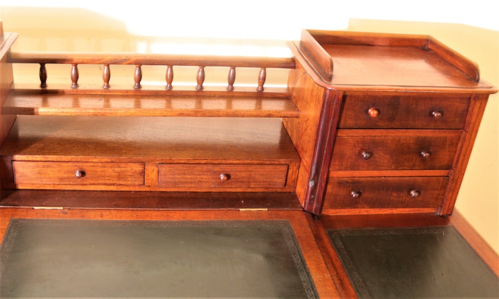 Victorian mahogany Dickins desk. View IV