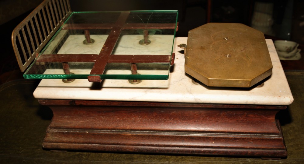 Victorian butcher scales.