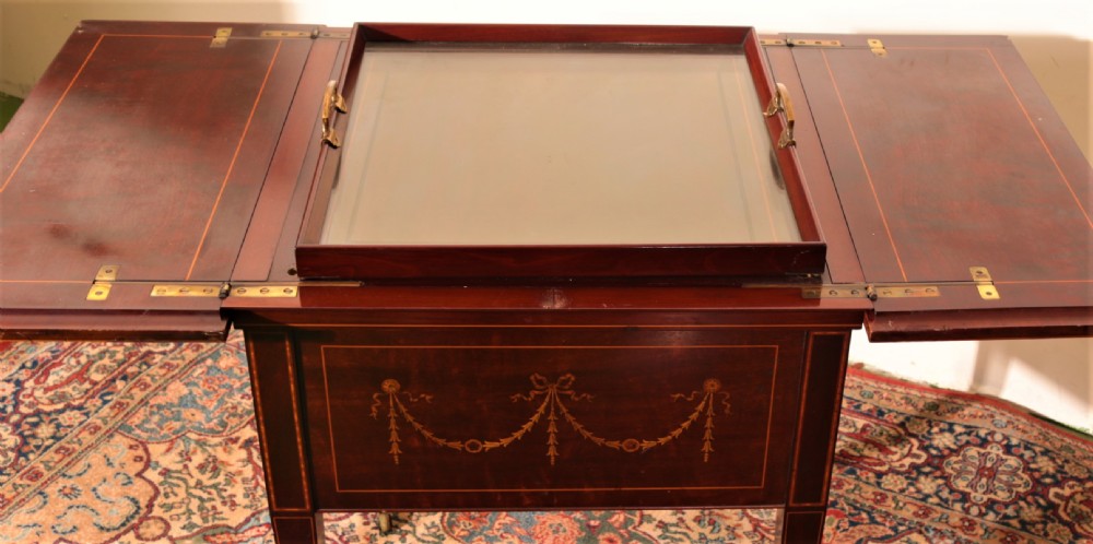 Edwardian metamorphic drinks table. View II