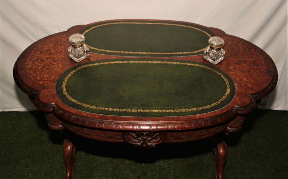 Victorian walnut desk. View VI