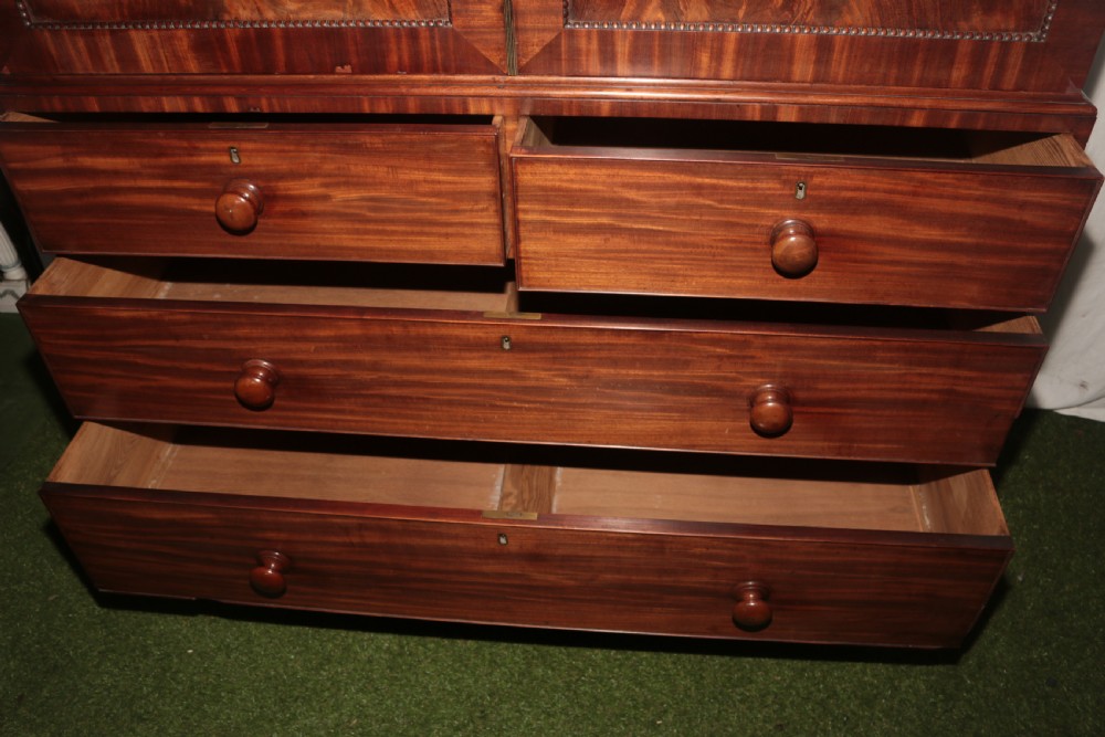 Georgian mahogany press on the chest. View II