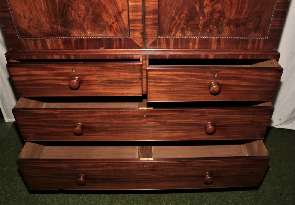 Georgian mahogany press on the chest. View VI
