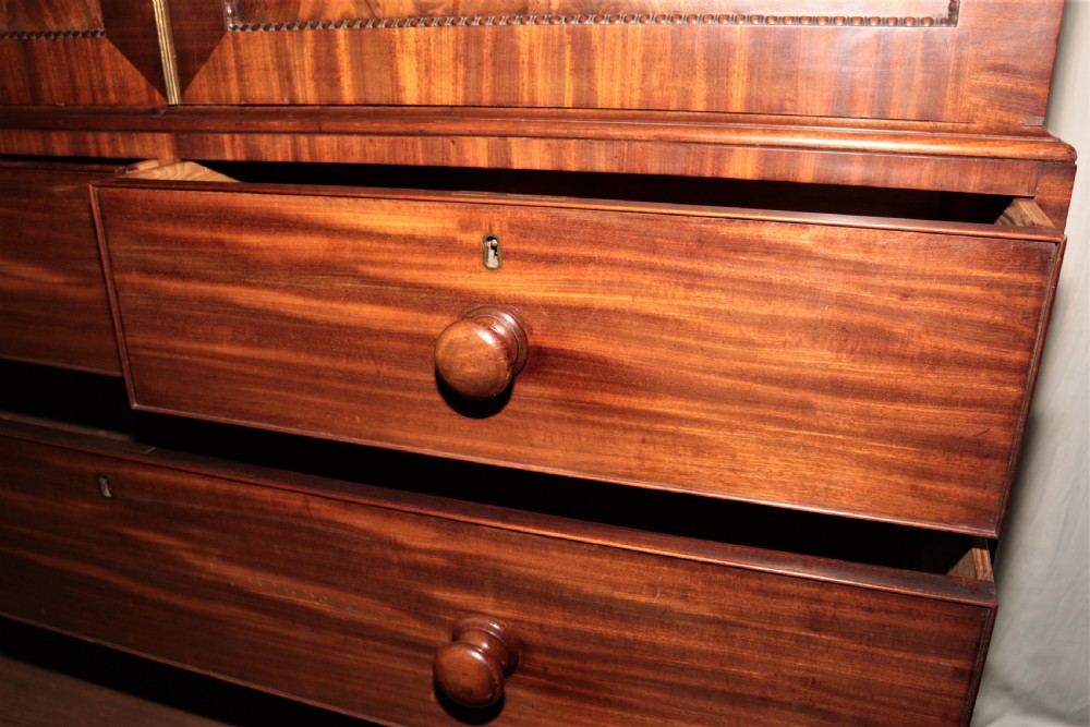 Georgian mahogany press on the chest. View X