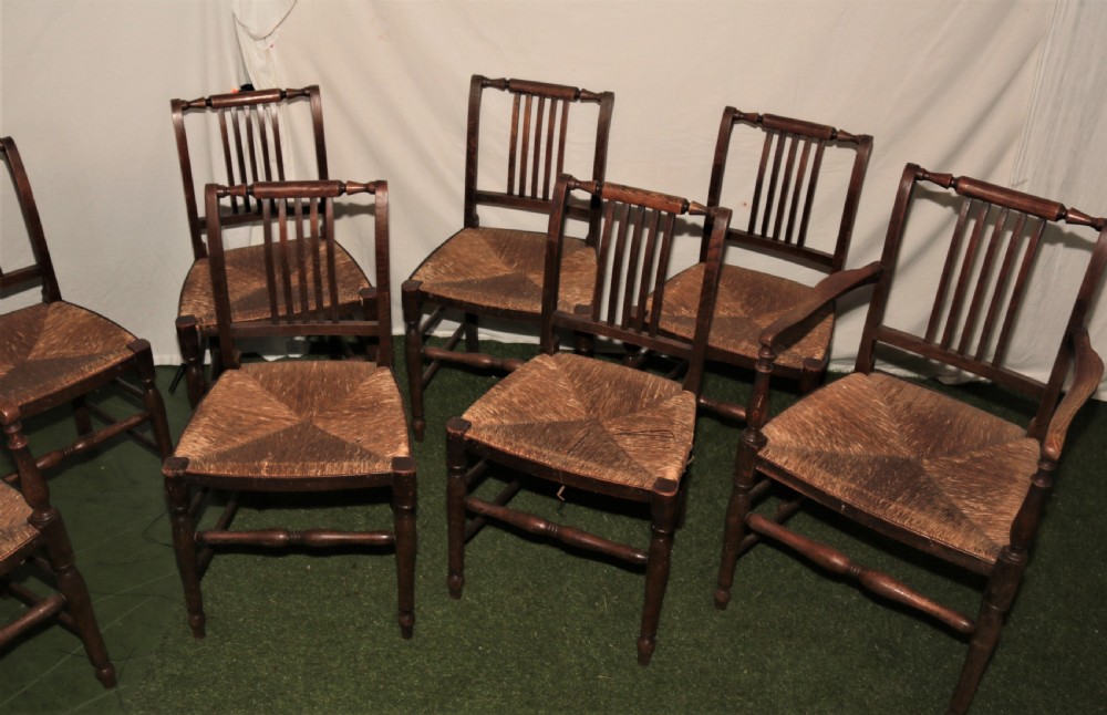 6 country Elm chairs. View IV
