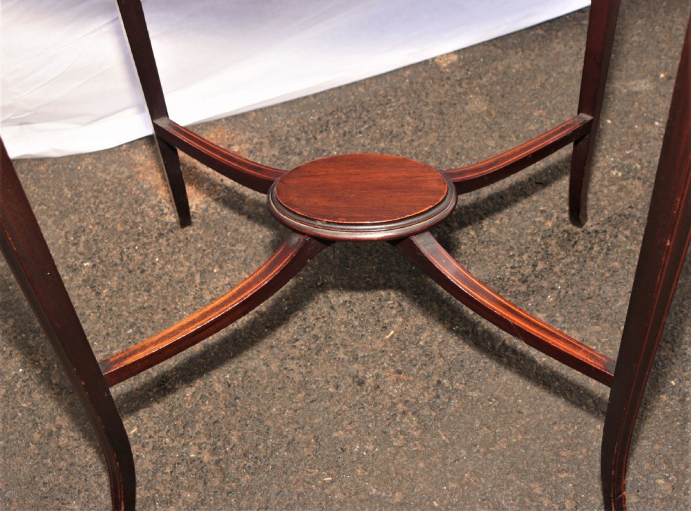 Edwardian inlaid table. View IV