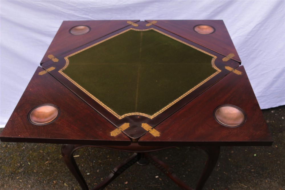 An Edwardian card table. View VI