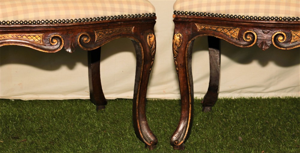 A pair of Italian walnut chairs. View V