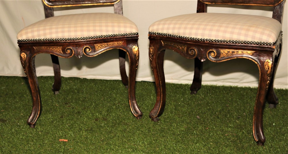 A pair of Italian walnut chairs. View VI