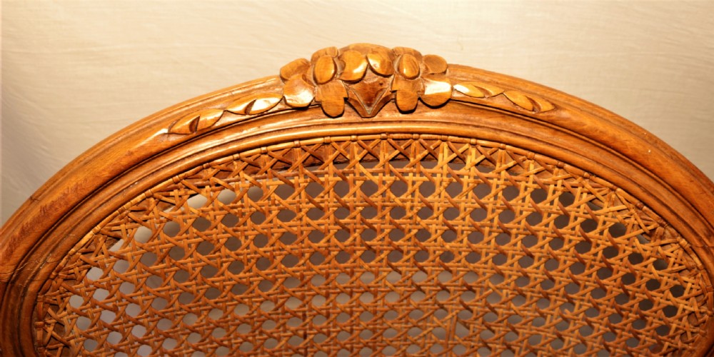 Set 4 French Bergere back chairs . View III