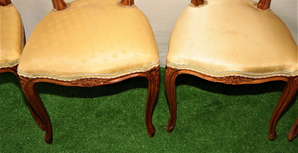 Set 4 French Bergere back chairs . View X