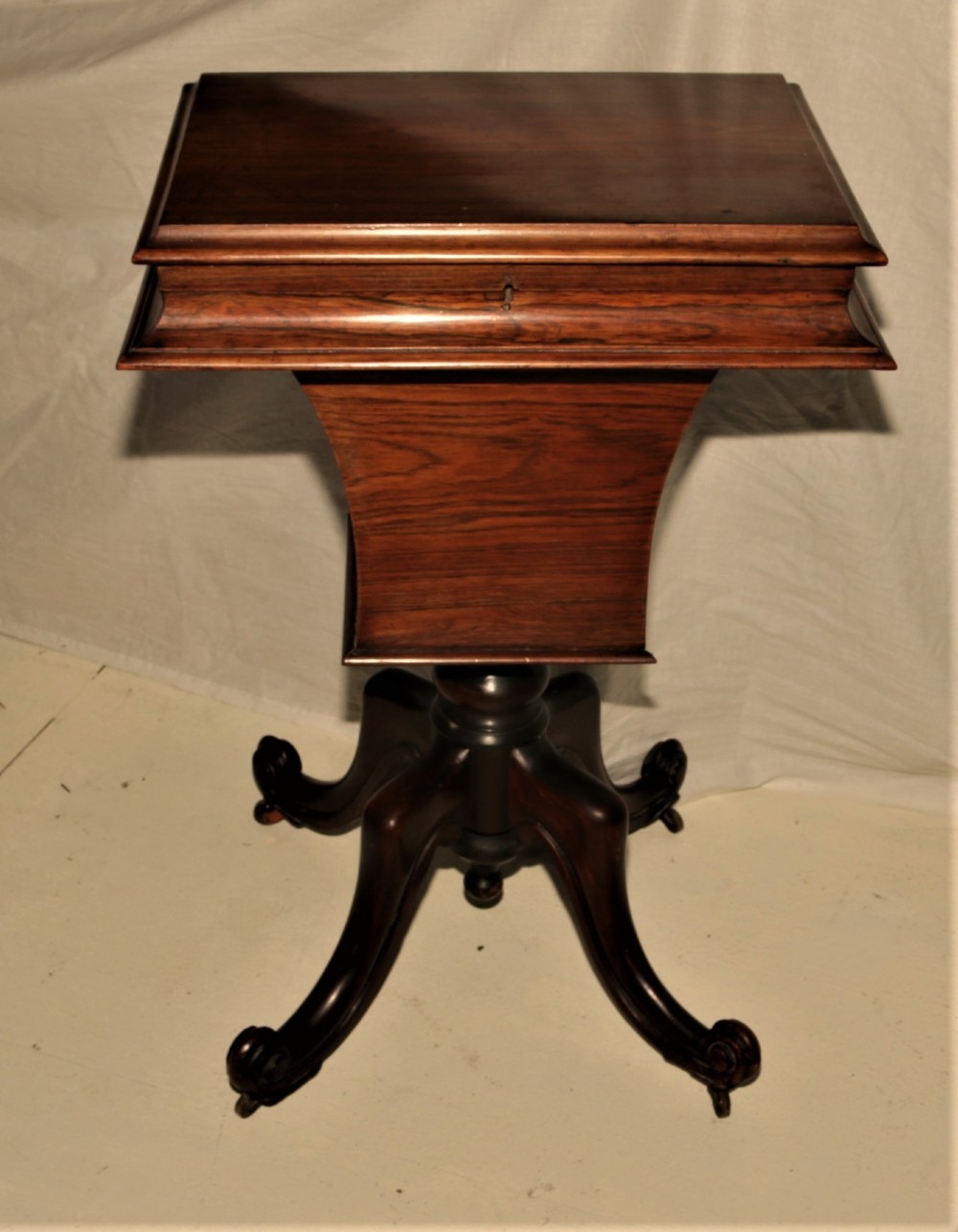Victorian rosewood sewing table.