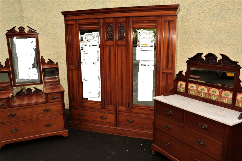 Late Victorian bedroom suite. View V