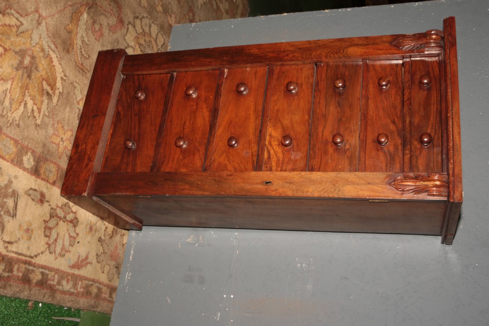 Rosewood Wellington chest. View V