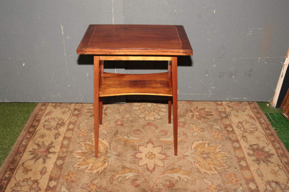 Mahogany card table.
