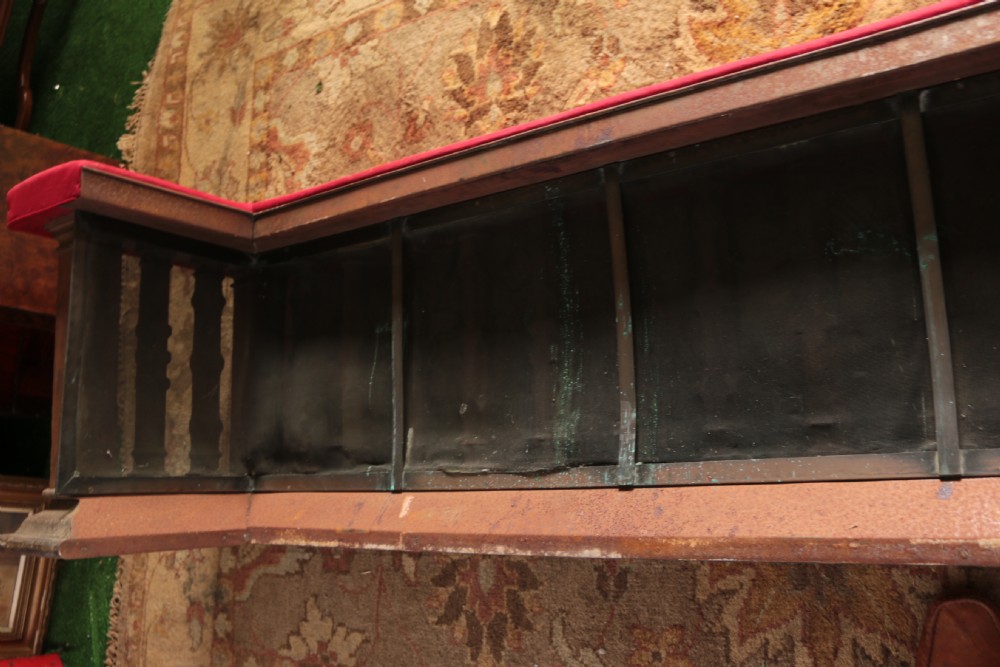 Victorian oak club fender. View VII