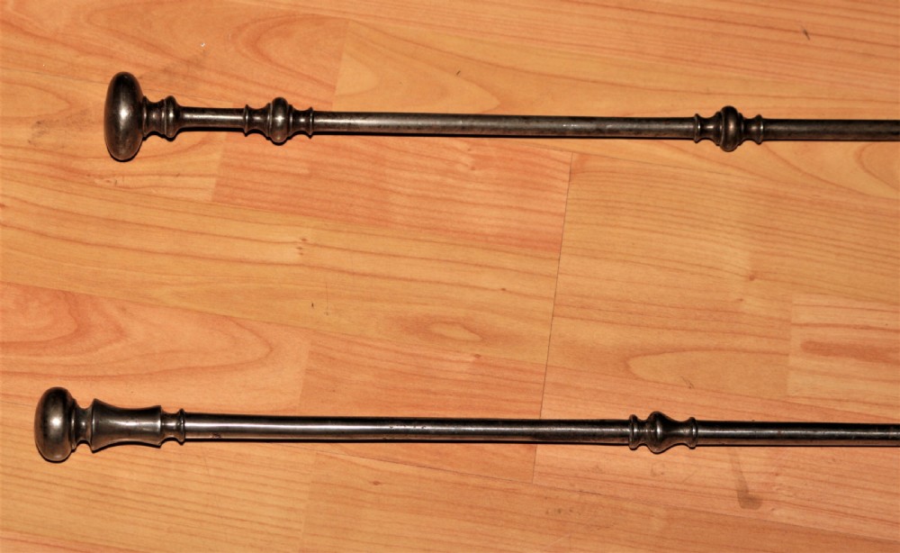 Georgian steel fire irons. View VII