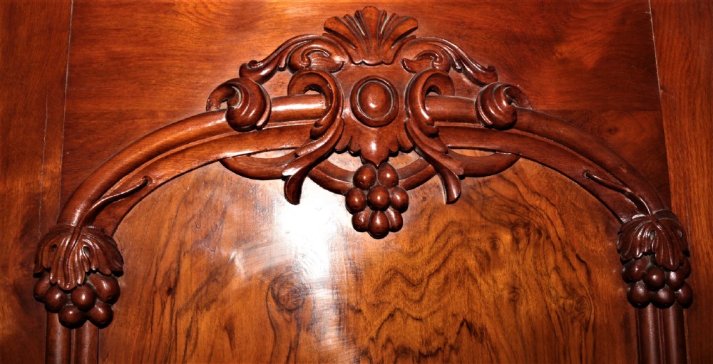Victorian 3 door walnut wardrobe. View XXIII