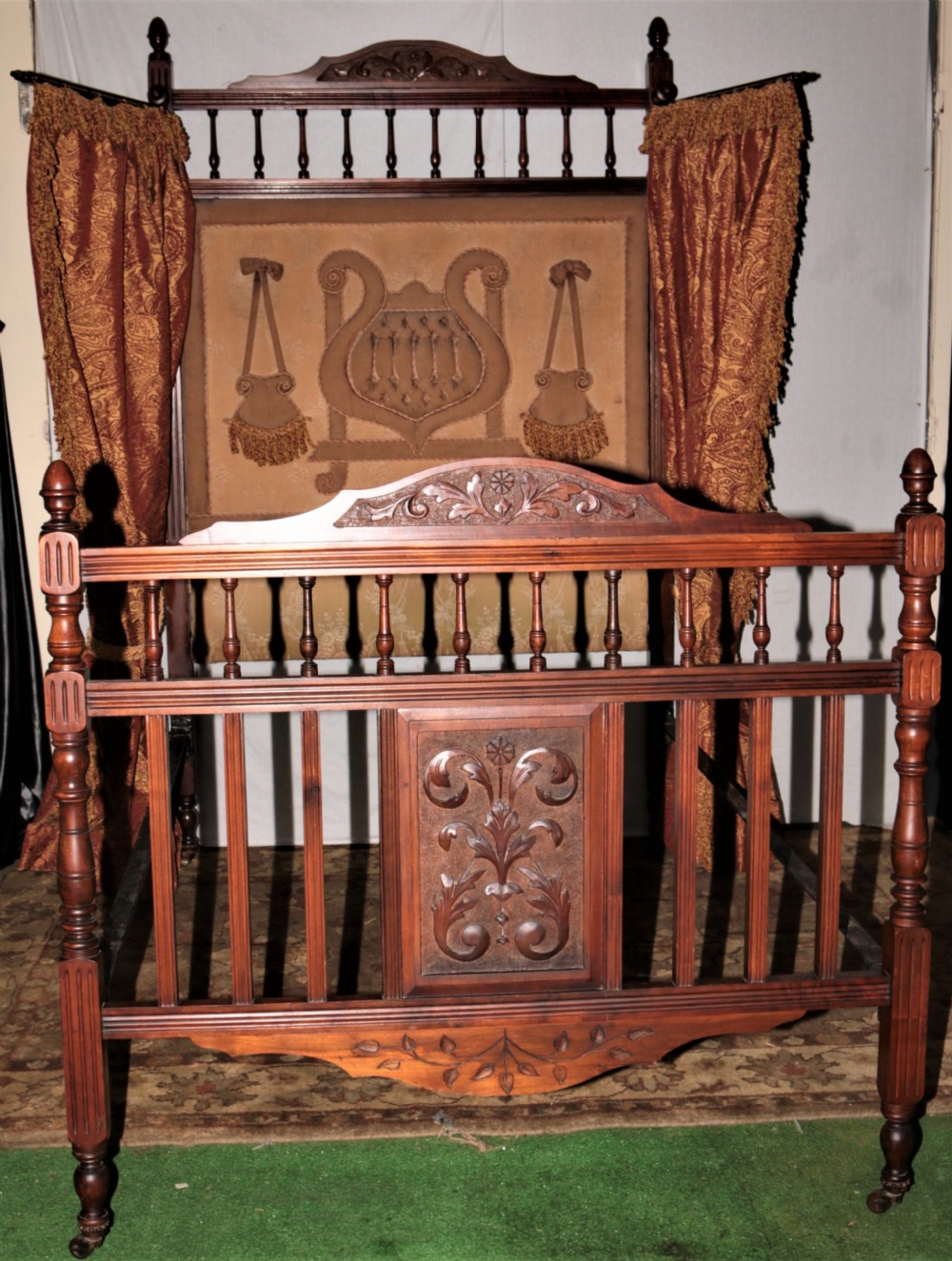 Wonderful late Victorian bed.
