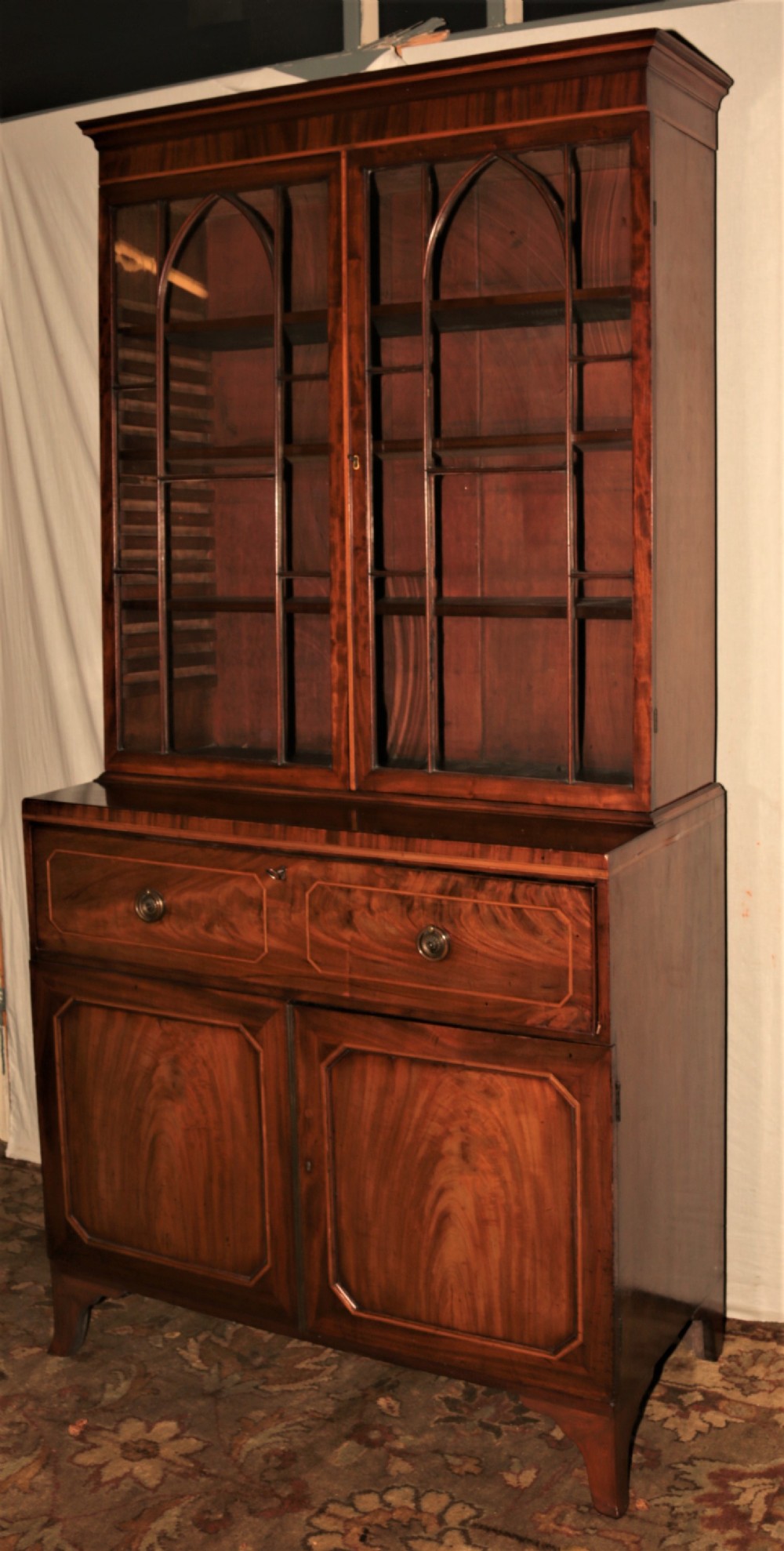 Regency secretaire bookcase.
