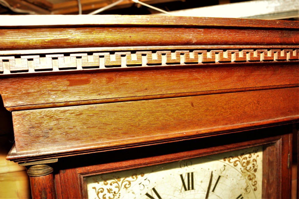 Oak grandfather clock circa  1780/1800 View II